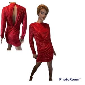 red Uninss dress size Medium